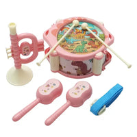 HKM-406099 Parent-Child Interactive Musical Drum Set - Educational Puzzle Toy for Ages 3+
