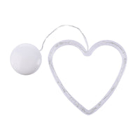 HKM-406291 Battery-Powered Holiday LED Suction Cup Chandelier Lights - Christmas Snowman, Elk, and Star Designs for Window Decor