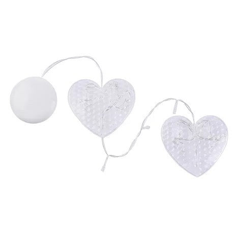 HKM-406291 Battery-Powered Holiday LED Suction Cup Chandelier Lights - Christmas Snowman, Elk, and Star Designs for Window Decor