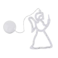 HKM-406291 Battery-Powered Holiday LED Suction Cup Chandelier Lights - Christmas Snowman, Elk, and Star Designs for Window Decor