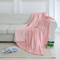 HKM-406355 Cozy Coral Patterned Blanket for All Seasons - Ideal for Single Beds 150x200-220 cm