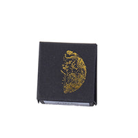 HKM-406355 Moon Phase Wooden Stamp Seal - 25mm Log and Rubber Material, Ideal for Oily Ink Pads