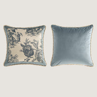 HKM-406675 Fashionable Plush Cushion Cover for Living Room - Printed Design