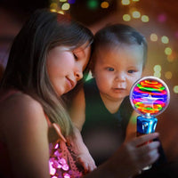 HKM-406675 Light Up Magic Spinning Wand with Colorful LED for Kids - Fun Toy Stick for All Ages