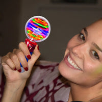 HKM-406675 Light Up Magic Spinning Wand with Colorful LED for Kids - Fun Toy Stick for All Ages