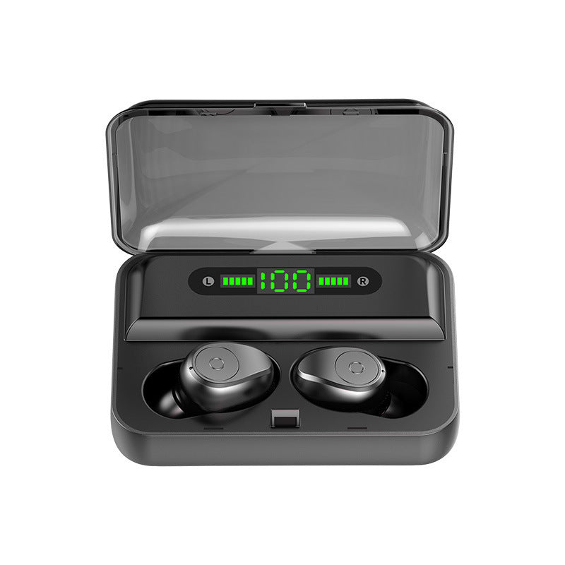 HKM-406739 Bluetooth Headset with Charging Case and Voice Control, Stereo Sound and Multifunctional Features