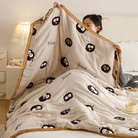 HKM-406995 Cartoon Cloud Double-Layer Cotton Gauze Quilt, Soft and Lightweight, Multiple Sizes Available