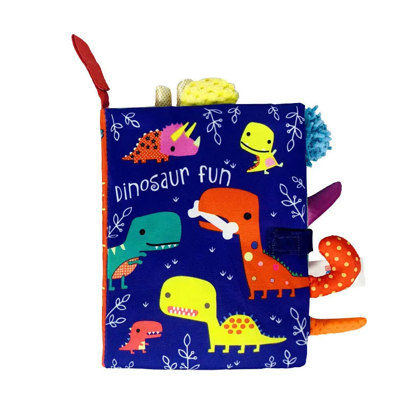 HKM-407251 Soft Cloth Baby Book with Cartoon Animals for Early Learning and Quiet Play, Educational Toy for Ages 4-12