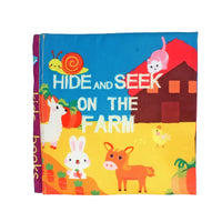 HKM-407251 Soft Cloth Baby Book with Cartoon Animals for Early Learning and Quiet Play, Educational Toy for Ages 4-12