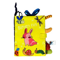 HKM-407251 Soft Cloth Baby Book with Cartoon Animals for Early Learning and Quiet Play, Educational Toy for Ages 4-12
