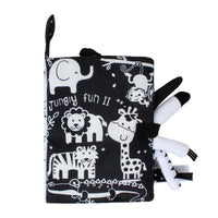 HKM-407251 Soft Cloth Baby Book with Cartoon Animals for Early Learning and Quiet Play, Educational Toy for Ages 4-12