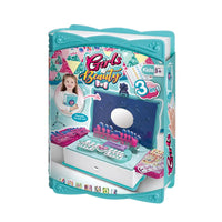 HKM-407315 Magic Drawing and Beauty Pretend Play Set for Kids with Nail Polish and Accessories