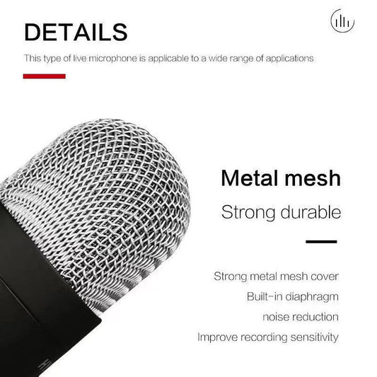 KTX-407379 Condenser Microphone with HD Noise Reduction for Live Broadcast and Recording