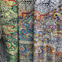 HKM-407507 Antique Style 100D Elastic Printed Women's Woven Dress Fabric - 100% Polyester