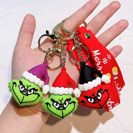 HKM-407507 Creative Christmas Character Doll Keychain Pendant for Bags and Keys