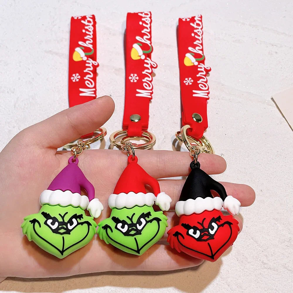 HKM-407507 Creative Christmas Character Doll Keychain Pendant for Bags and Keys