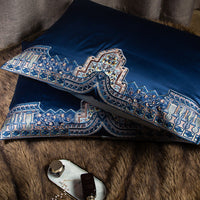 HKM-407507 Luxury Long-Staple Cotton Bedding Set - 4 or 6 Piece for 1.5m, 1.8m, and 2.0m Beds
