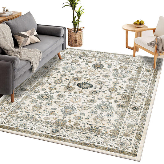 KTX-407571 Geometric Pattern Polyester Fiber Carpet for Modern Living Room and Bedroom, Multiple Sizes Available