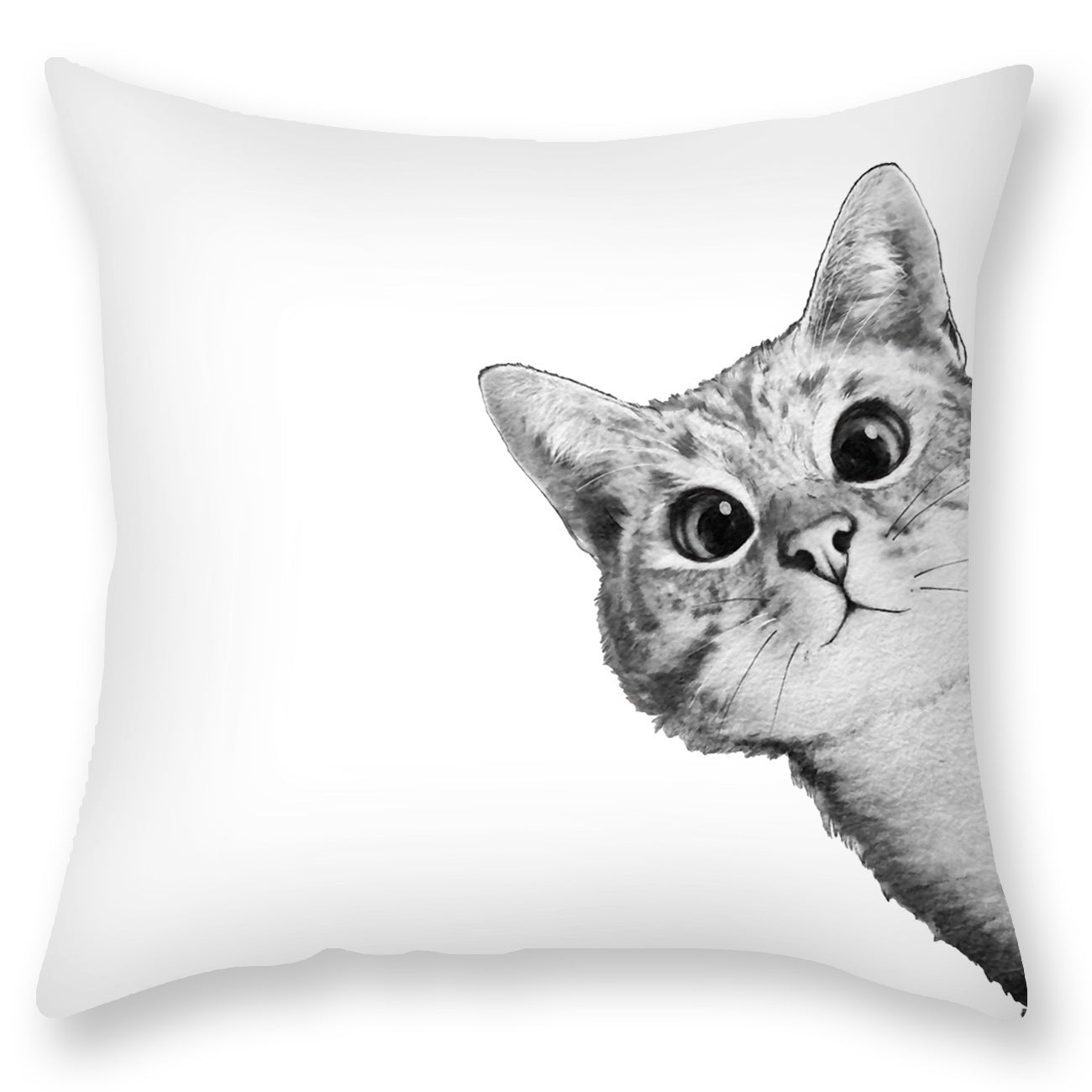 HKM-407635 Cute Penguin Modern Minimalist Cushion Cover for Living Room and Pets - 45x45cm