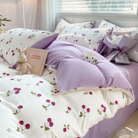 HKM-407827 Washed Cotton Quilt Cover Set - Soft and Durable Bedding in Multiple Sizes