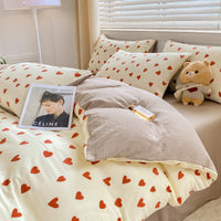 HKM-407827 Washed Cotton Quilt Cover Set - Soft and Durable Bedding in Multiple Sizes