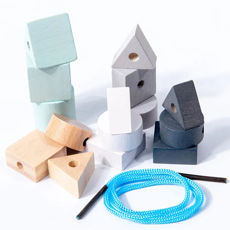 Wooden 3D Jigsaw Puzzle Building Blocks Set for Kids – Educational Toy for Hand-Eye Coordination and Cognitive Skills