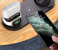 HKM-407891 Vertical Wireless Charging Stand with Indication Function - Fast 2000mA Charging
