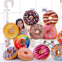 HKM-407955 Cartoon Donut Plush Pillow in Various Colors