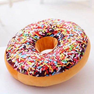 HKM-407955 Cartoon Donut Plush Pillow in Various Colors