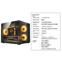 HKM-408019 Transparent Glass Side Desktop Chassis for ATX Motherboard - T13 Black & White Options