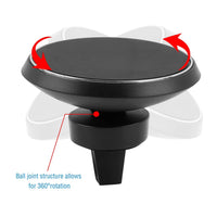 HKM-408083 Magnetic Qi Wireless Car Charger for iOS Devices and Galaxy Phones with 360° Rotation