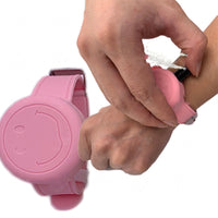 HKM-408339 Silicone Wrist Strap Hand Sanitizer Spray Bracelet - 15ml Capacity