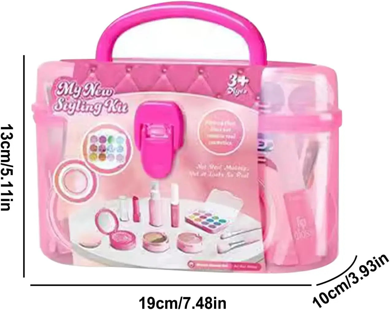 HKM-408467 Kids Washable Makeup Set - Eco-Friendly Cosmetic Toy for Ages 2-9, Colorful Mini Makeup Kit