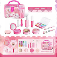 HKM-408467 Kids Washable Makeup Set - Eco-Friendly Cosmetic Toy for Ages 2-9, Colorful Mini Makeup Kit