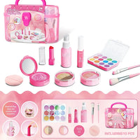 HKM-408467 Kids Washable Makeup Set - Eco-Friendly Cosmetic Toy for Ages 2-9, Colorful Mini Makeup Kit
