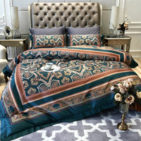 HKM-408595 Digital Printed Cotton Fitted Sheet Bedding Set in Multiple Styles and Sizes