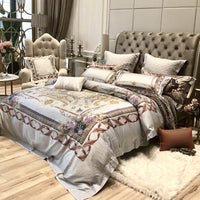 HKM-408595 Digital Printed Cotton Fitted Sheet Bedding Set in Multiple Styles and Sizes