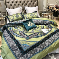 HKM-408595 Digital Printed Cotton Fitted Sheet Bedding Set in Multiple Styles and Sizes