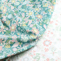 HKM-408659 Spring Colors Flower Pattern Cotton Fabric, 235cm x 50cm, 100% Cotton, Pastoral Design