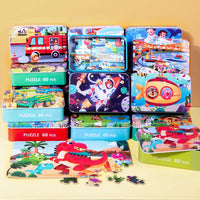 HKM-408659 Wooden Cartoon Jigsaw Puzzle for Kids - 60 Pieces Educational Toy