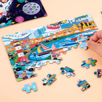 HKM-408659 Wooden Cartoon Jigsaw Puzzle for Kids - 60 Pieces Educational Toy