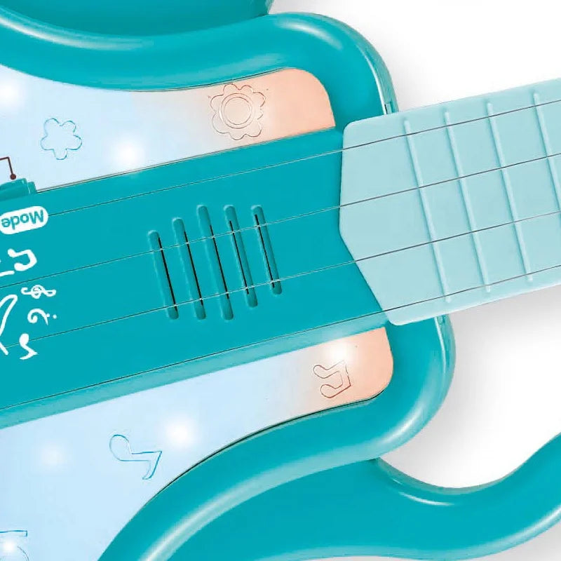 HKM-408787 Electric Musical Toy Guitar for Kids with Lights and Sounds, Educational and Fun Design
