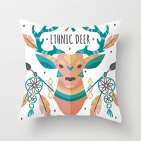 HKM-408787 European and American Christmas Snowflake Digital Printing Polyester Pillowcase 45x45 cm