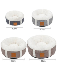HKM-408787 Super Soft Warm Pet Bed in Lamb Wool - Cozy & Portable Kennel for Dogs and Cats
