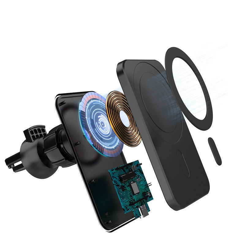 HKM-409043 Magnetic Wireless Charger for Apple Devices - N16 Model, Fast Charging, USB Interface, Multiple Colors Available