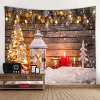 HKM-409107 Modern Rectangle Polyester Tapestry Wallcloth for Fireplace Background – Machine Washable Landscape Design