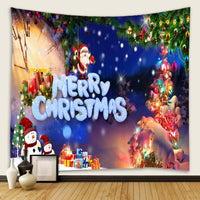 HKM-409107 Modern Rectangle Polyester Tapestry Wallcloth for Fireplace Background – Machine Washable Landscape Design