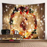 HKM-409107 Modern Rectangle Polyester Tapestry Wallcloth for Fireplace Background – Machine Washable Landscape Design