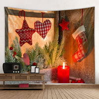 HKM-409107 Modern Rectangle Polyester Tapestry Wallcloth for Fireplace Background – Machine Washable Landscape Design