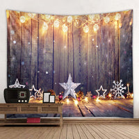 HKM-409107 Modern Rectangle Polyester Tapestry Wallcloth for Fireplace Background – Machine Washable Landscape Design